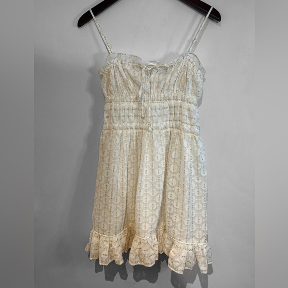 Red Carter “Ruby” Mini-Dress with Metallic Gold Accents. Size Small. - Picture 6 of 17